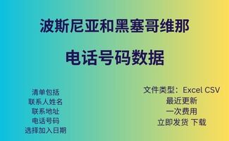 波斯尼亚和黑塞哥维那 电话号码数据库