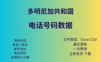 多米尼加共和国 电话号码数据库