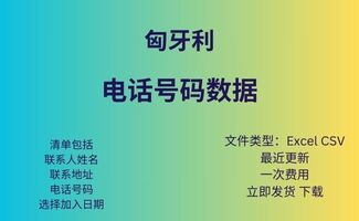 匈牙利 电话号码数据库