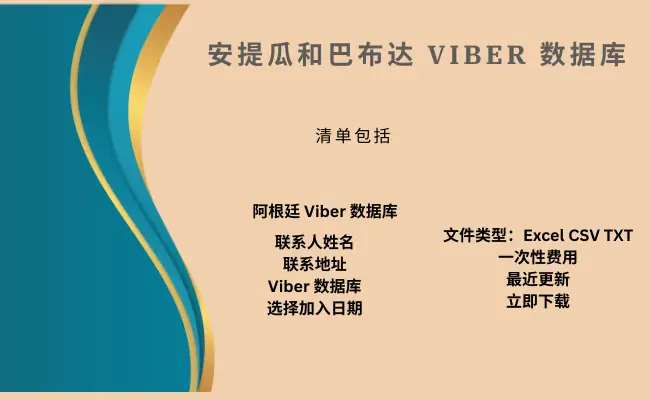 安提瓜和巴布达 Viber 数据库