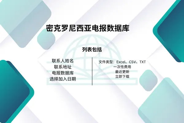 密克罗尼西亚电报数据库