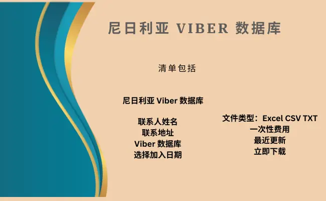 尼日利亚 Viber 数据库
